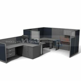 Ofis Mobilyaları İş İstasyonu Bölme Ünitesi 3d modeli