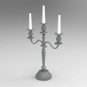 Household Old Candlestick 3d model