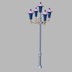 3D model pouliční lampy ve starém stylu