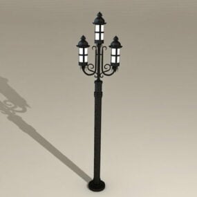Old Fashion Style Street Lamps 3D-malli