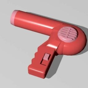 Electric Old Hair Dryer 3d model
