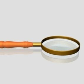 School Old Magnifying Glass 3d model