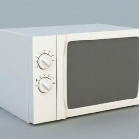 Kitchen Old Microwave 3d model