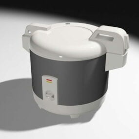 Kitchen Old-style Rice Cooker 3d model