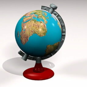 Model 3D Globe Meja