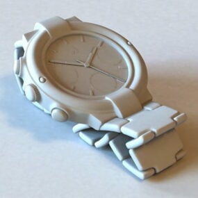 Jewelry Old Wrist Watch 3d model
