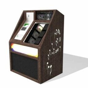 Wooden Arcade Machine 3d model
