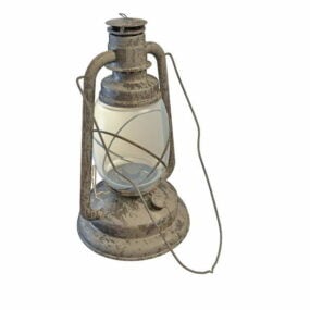 Lampes à huile en métal vintage modèle 3D