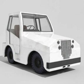 Old Tractor Vehicle 3d model