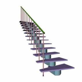 Housing Open Staircase Design 3d model