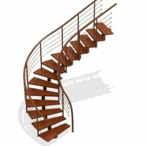 Open Staircase Home Design 3d model