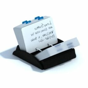 Office Tray Business Card Holder 3d model