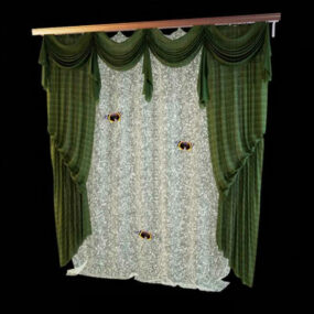 Opera Shade Window Curtain Design 3D-Modell