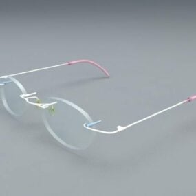 Modelo 3d de óculos ópticos da moda