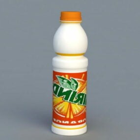 Drink Orange Soda Bottle 3d-modell