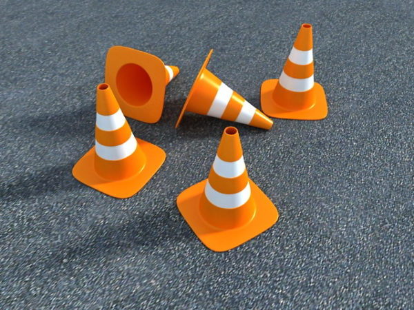 Street Orange Traffic Cones