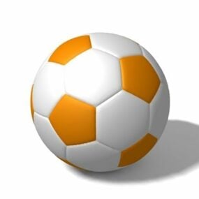 Mô hình 3d bóng đá màu cam của Anh