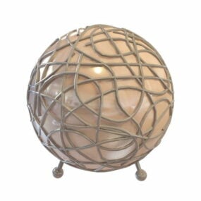 چراغ رومیزی مدرن توپ تزئینی مدل سه بعدی