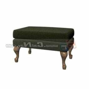 Ottoman Bench Stool Furniture 3d model