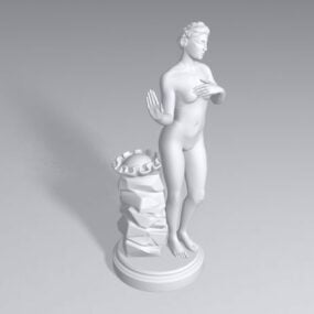Buiten Grieks tuinbeeld 3D-model