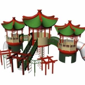 Venkovní dětské hřiště Playset 3D model