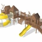 Открытый парк Playhouse Slides