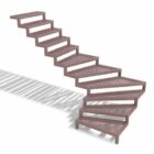 L Shape Outdoor Landing Stairs