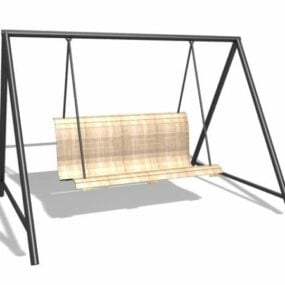 Outdoor Metal Swing Chair 3d model