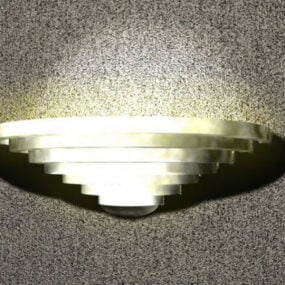 Outdoor Round Shape Wall Sconces 3d model