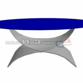 Oval Style Cocktail Table 3d model