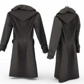 Módní kabáty pro muže 3d model