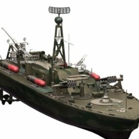 3d модель американського патрульного торпедного катера