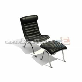 Pu Lounge Chair Furniture 3d model