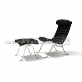 Leather Pu Lounge Chair 3d model