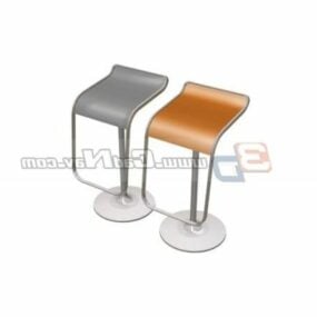 3д модель мебели барного стула из ПВХ