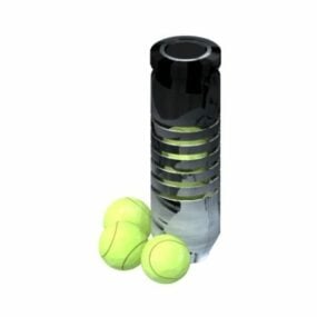 3д модель настольного тенниса со спортивным инвентарем