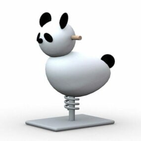 3D model Panda Spring Rider