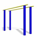 Outdoor Parallel Bars Playground Equipment