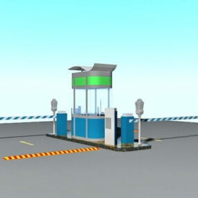 Parkeringsplats Gates 3d-modell