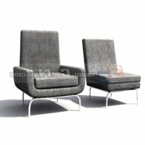 Furniture Parlour Sofa Chair 3d model