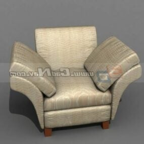 Modelo 3d de cadeira de sofá conversível