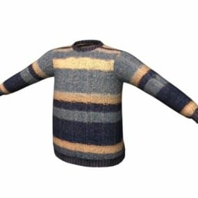 Pola Sweater Pria Fashion model 3d
