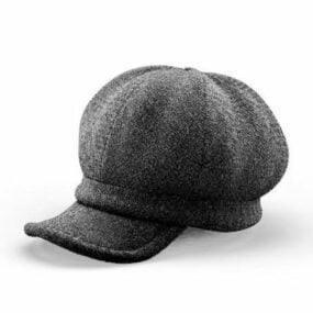 Cappello a cuffia con visiera alla moda Modello 3d