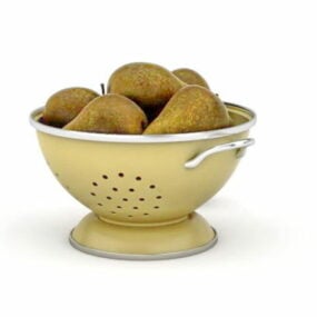 Kitchen Pears In Bowl 3d model