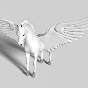 Western Pegasus Statue 3d model