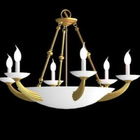 Ceiling Pendant Candle Lighting 3d model