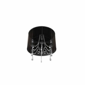 Ceiling Pendant Light With Crystal Drop 3d model