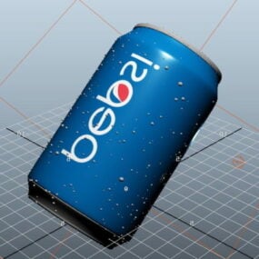 3D model plechovky na pití Pepsi