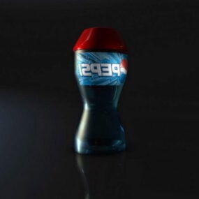 Pepsi-Flasche aus Kunststoff, 3D-Modell