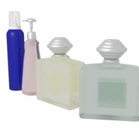 3д модель парфюмерии и лака для ванной комнаты
